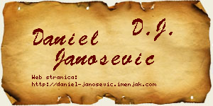 Daniel Janošević vizit kartica